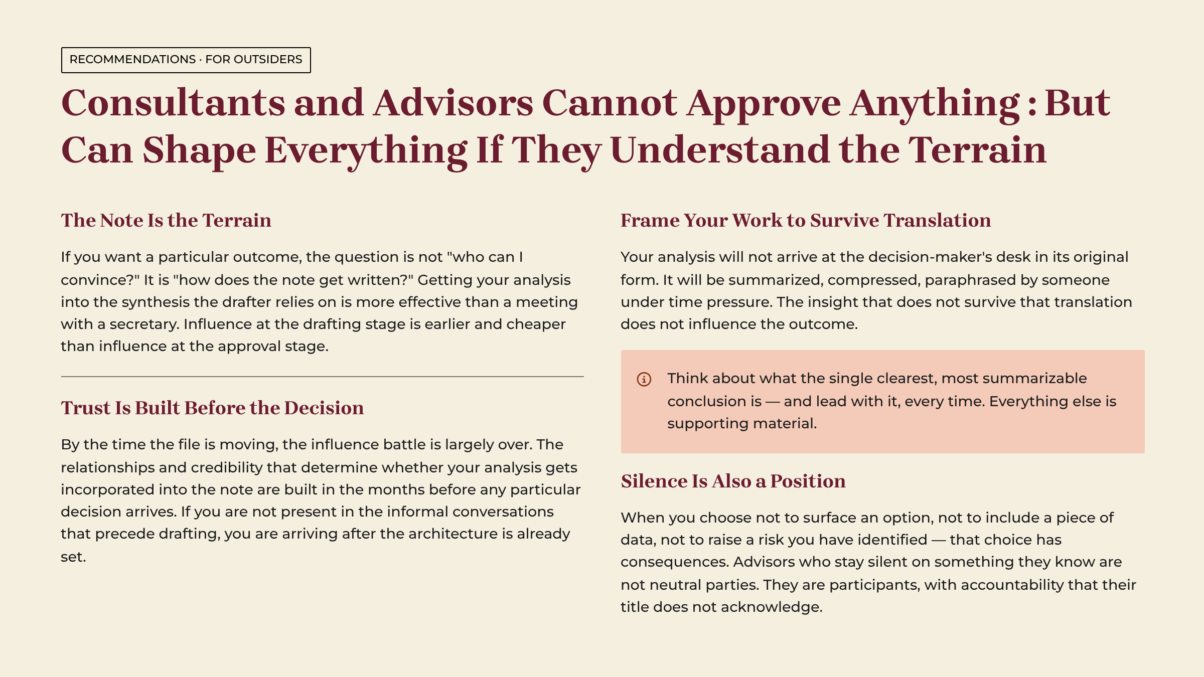 The Briefing Note is the Decision: How power actually flows inside Indian government — Slide 14